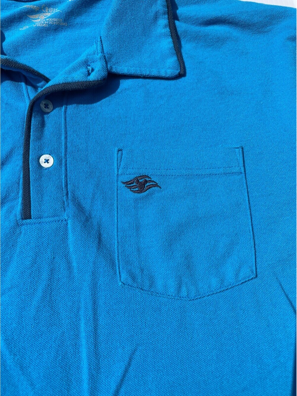 Disney Cruise Line Polo T Shirt Mens XL Collared Short Sleeve Blue Embroidered - Picture 3 of 7